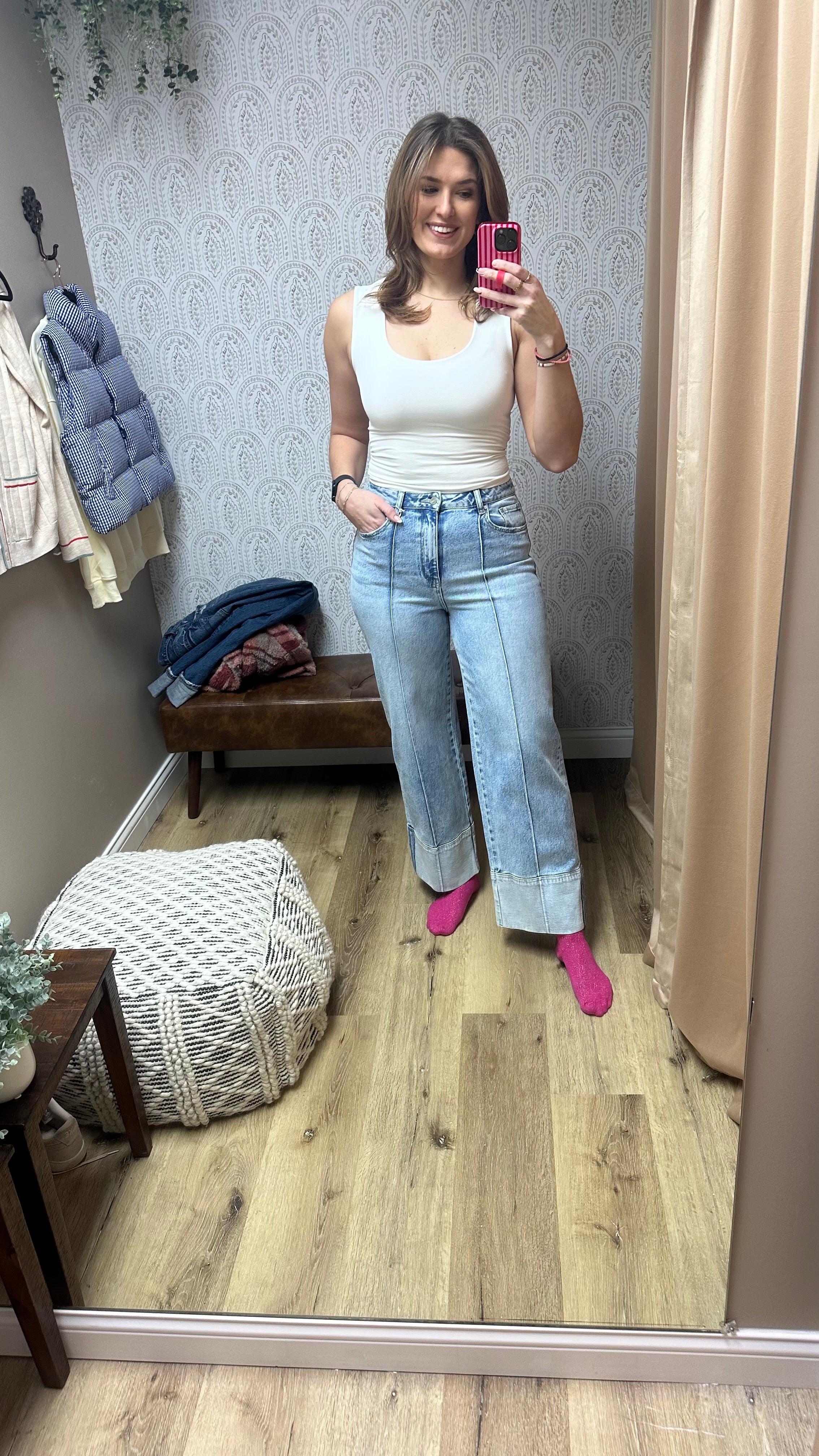 Bayeas Pintuck Jeans